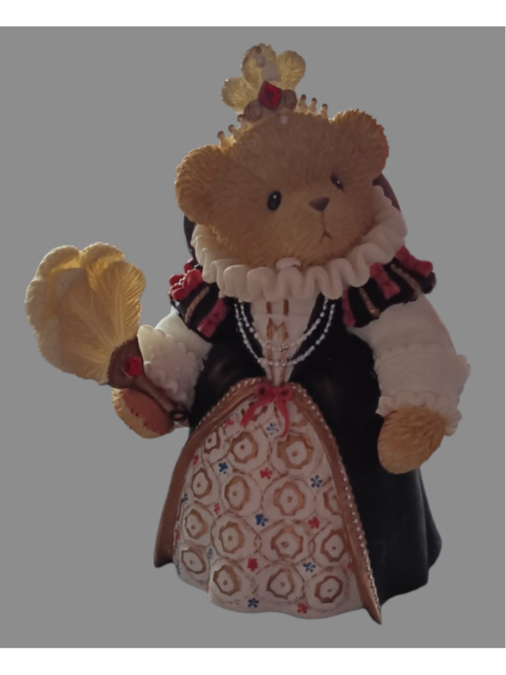 NIB Cherished Teddies Elizabeth Queen Bear Figurine European Exclusive 114125